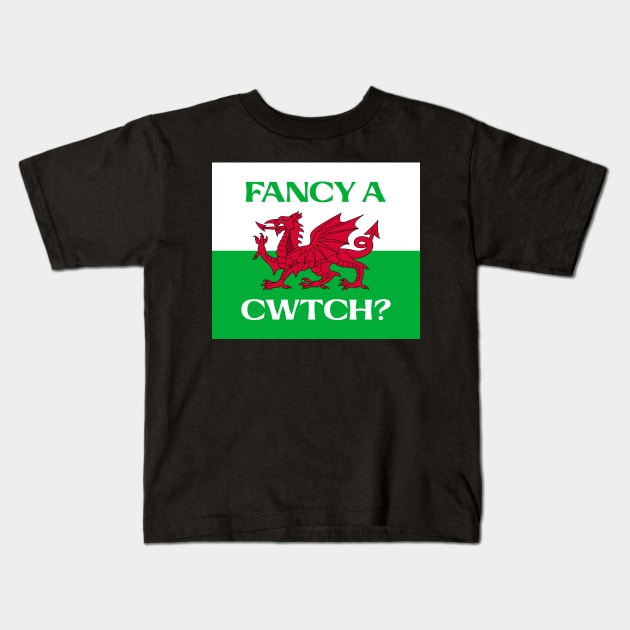 Fancy a cwtch? Kids T-Shirt by Jesabee Designs